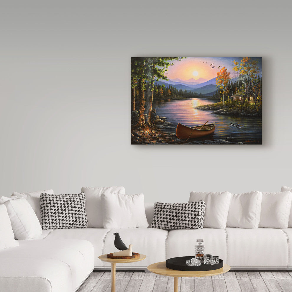 "Campfire Stories" by Chuck Black, Canvas Art, 30"x47"