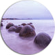 Moeraki Boulders New Zealand, Seashore Photo Round Wall Art, 11"