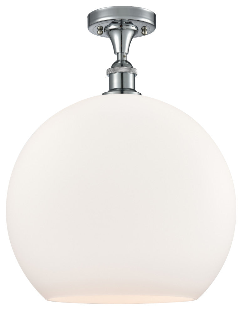 Innovations 516-1C-PC-G121-14 1-Light Semi-Flush Mount, Polished Chrome