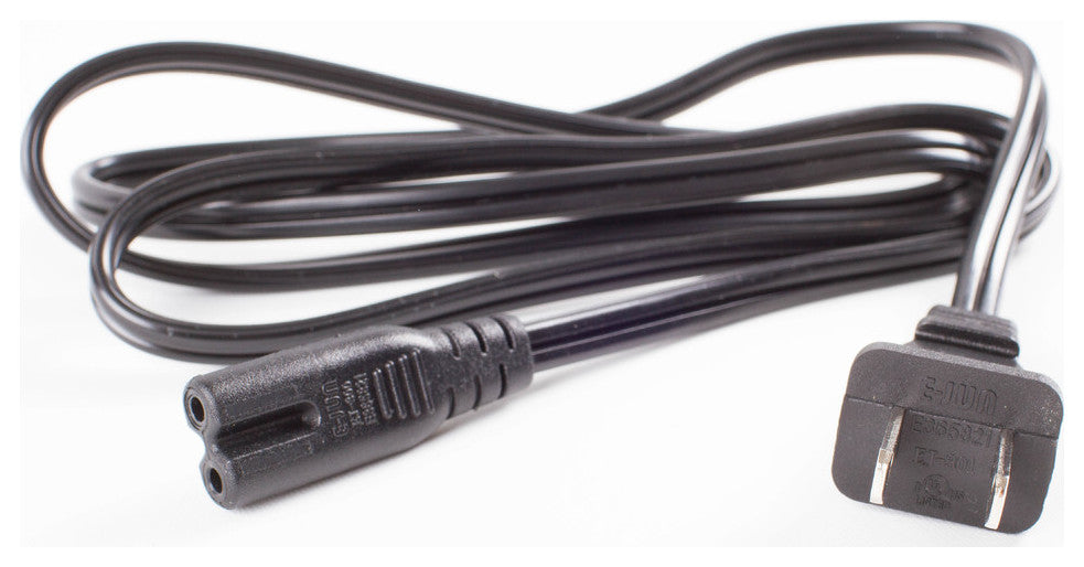 UL Listed 2 Prong Ac Power Cable For Power Supplies, 4'
