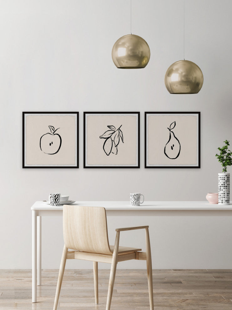 Nature's Goodies Triptych, 3-Piece Set, 24x24 Panels