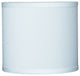 Classic Drum Faux Silk Lamp Shade, Off White, 8"
