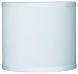 Classic Drum Faux Silk Lamp Shade, Off White, 8"