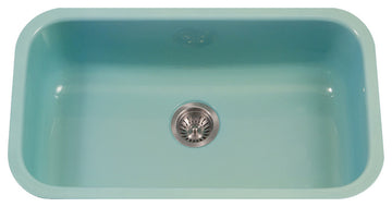 Porcela Steel Kitchen Sink, 31", Mint