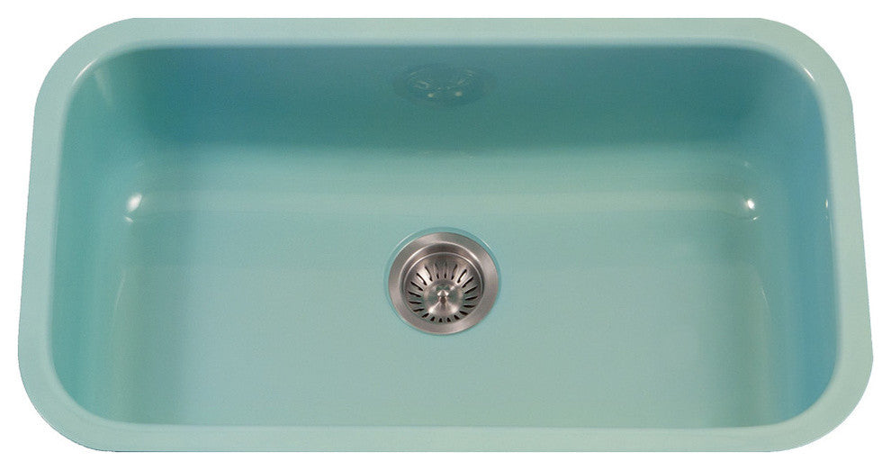 Porcela Steel Kitchen Sink, 31", Mint
