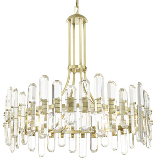 Bolton 12-Light Chandelier, Aged Brass