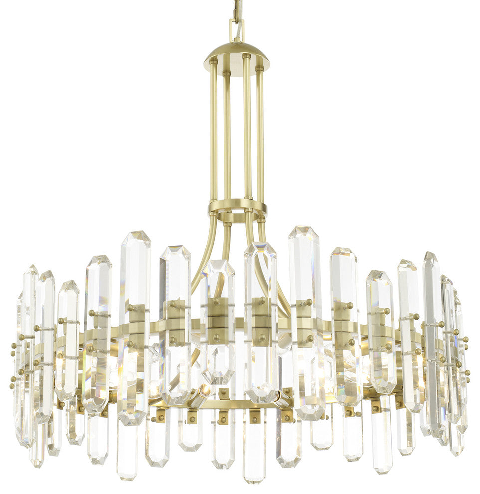 Bolton 12-Light Chandelier, Aged Brass