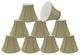 Aspen Creative 30071-9 Bell Clip-On Lamp Shade Yellowish Brown 3" x 6" x 5"