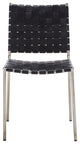 Safavieh Wesson Woven Dining Chair, Black/Silver