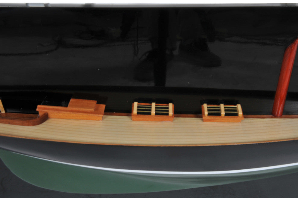 Pen Duick Half-Hull Scaled Model Boat Yacht Handmade
