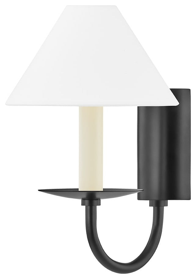 Lenore 1-Light Wall Sconce, Soft Black
