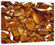 3D Gold Crystal Background, Abstract Canvas Wall Art, 20"x12"