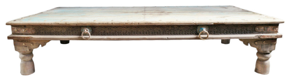 Consigned Vintage Teak Takhat Coffee Table 1