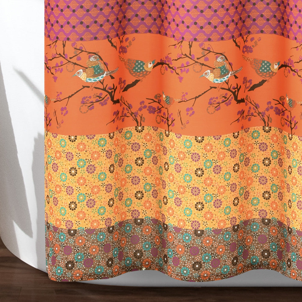 Royal Empire Shower Curtain, Tangerine