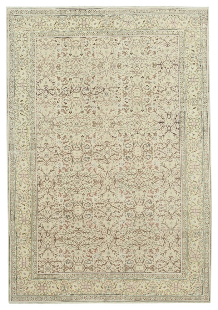 Rug N Carpet - Handmade Turkish 6' 5'' x 9' 4'' Unique Area Rug