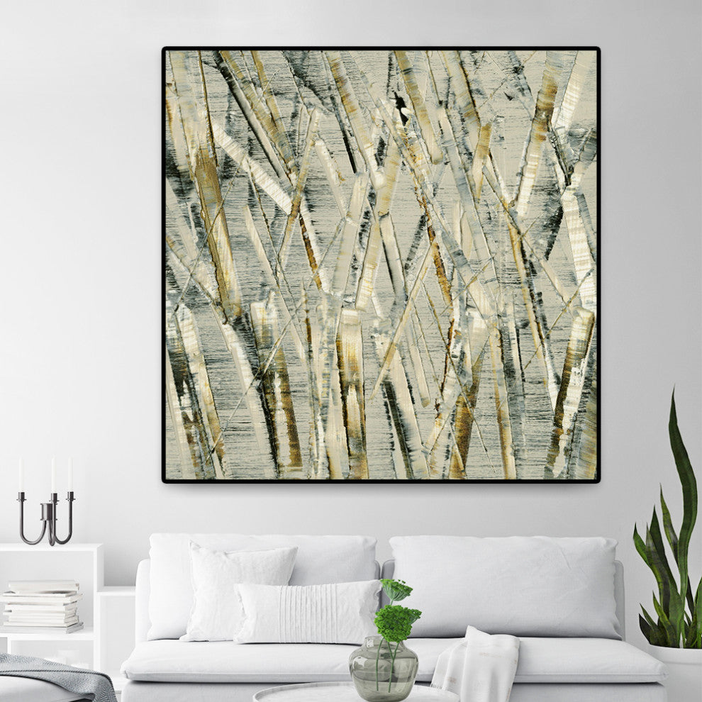 "Birches V" Oversized Framed Canvas, 45" x 45"