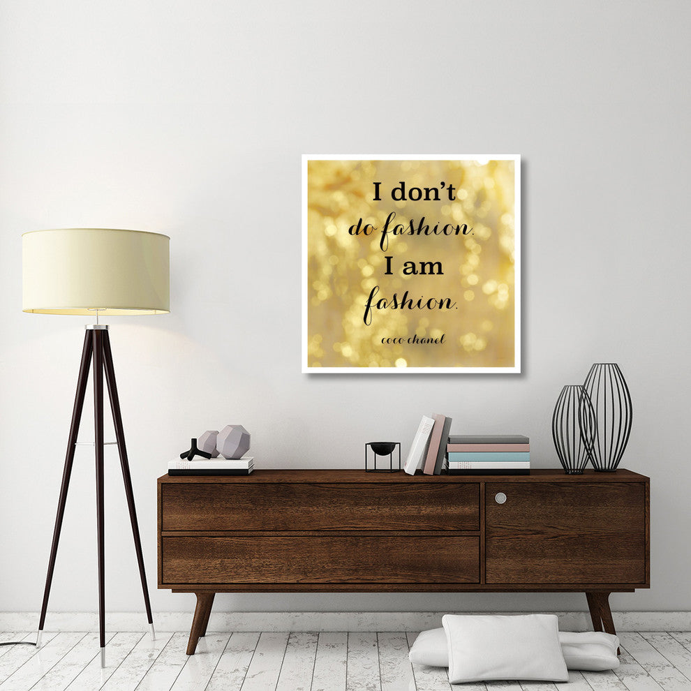 "Fashion Quotes III" Digital Paper Print by Sue Schlabach, 38"x38"