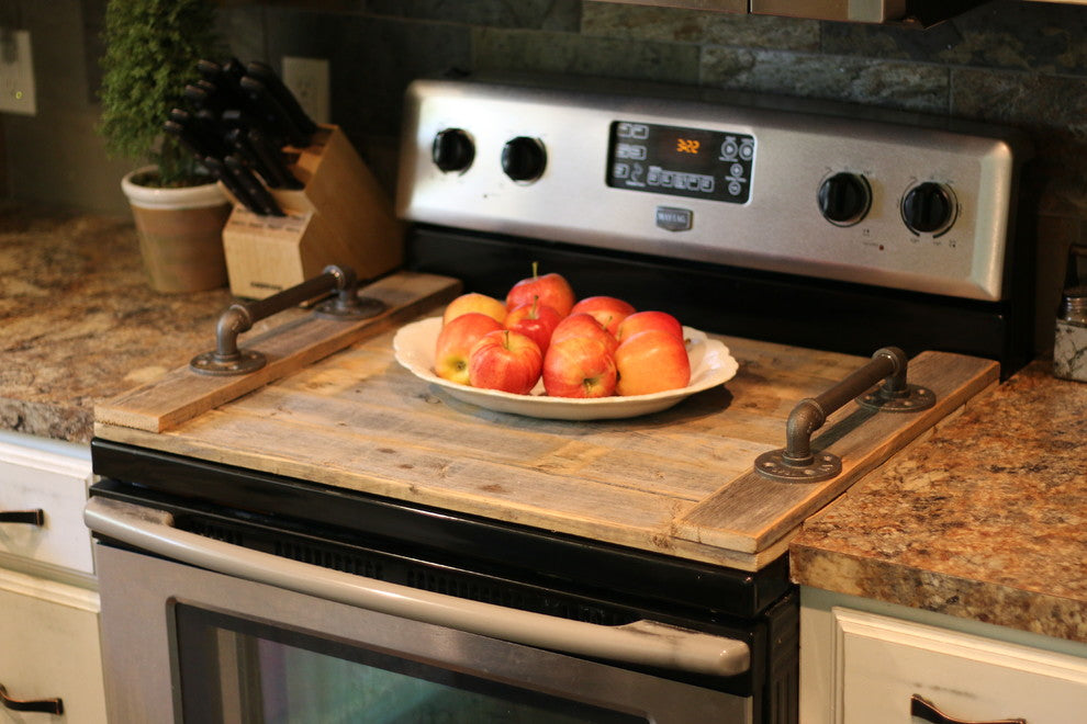 Rustic Stove Top Cover | Noodle Board