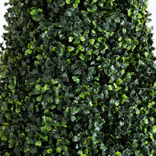 UV Resistant Artificial Boxwood Topiary Cone Tree, Indoor/Outdoor