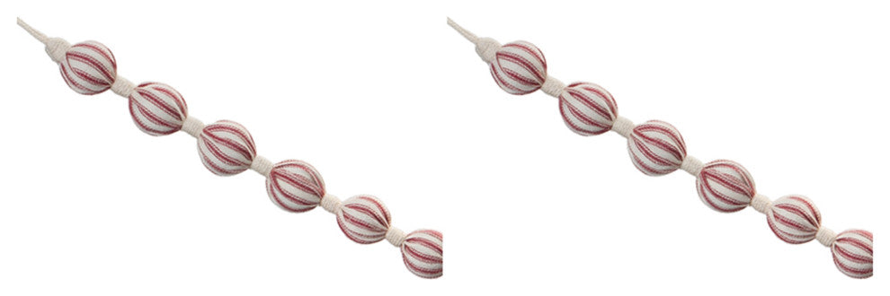 Fabric Ball String Garland, Set of 2