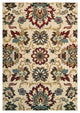 5"x7" Ivory and Red Floral Vines Area Rug
