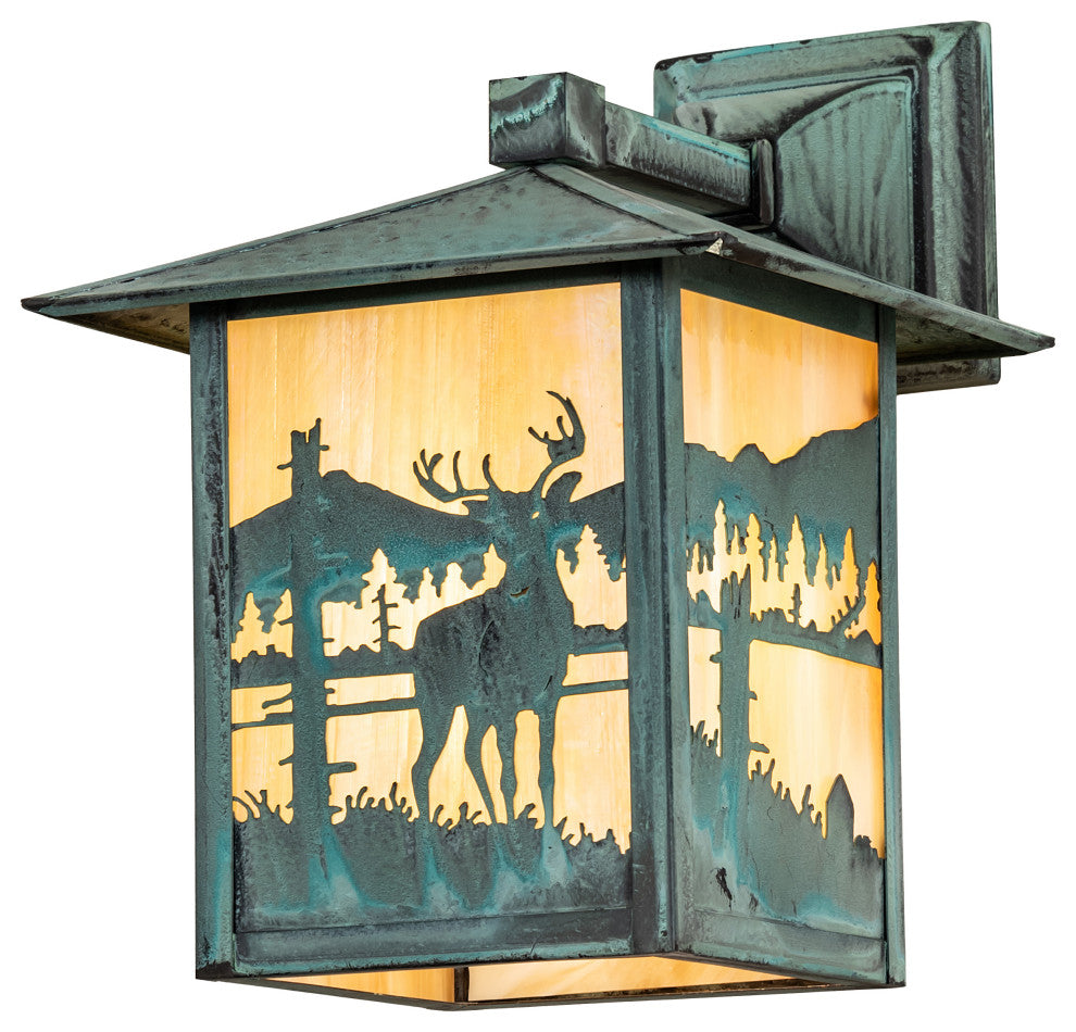 9 Wide Seneca Deer Creek Solid Mount Wall Sconce
