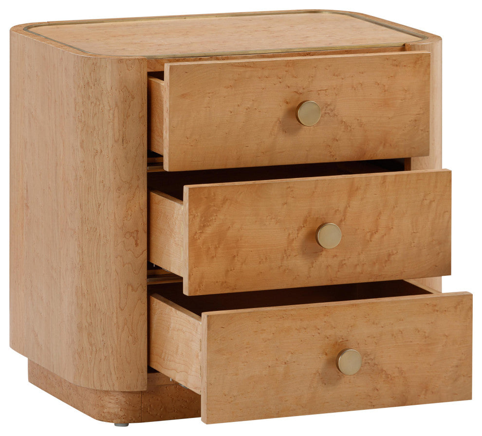 Abigail Natural Birdseye Maple Nightstand