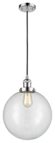Beacon Mini Pendant, Polished Chrome, Clear
