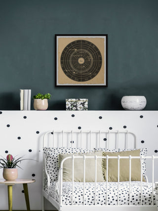 "Zodiac Planets" Framed Painting Print, 12x12