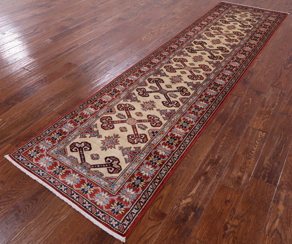 2' 8" X 10' 3" Runner Shirvan Super Kazak Handmade Wool Rug Q6555