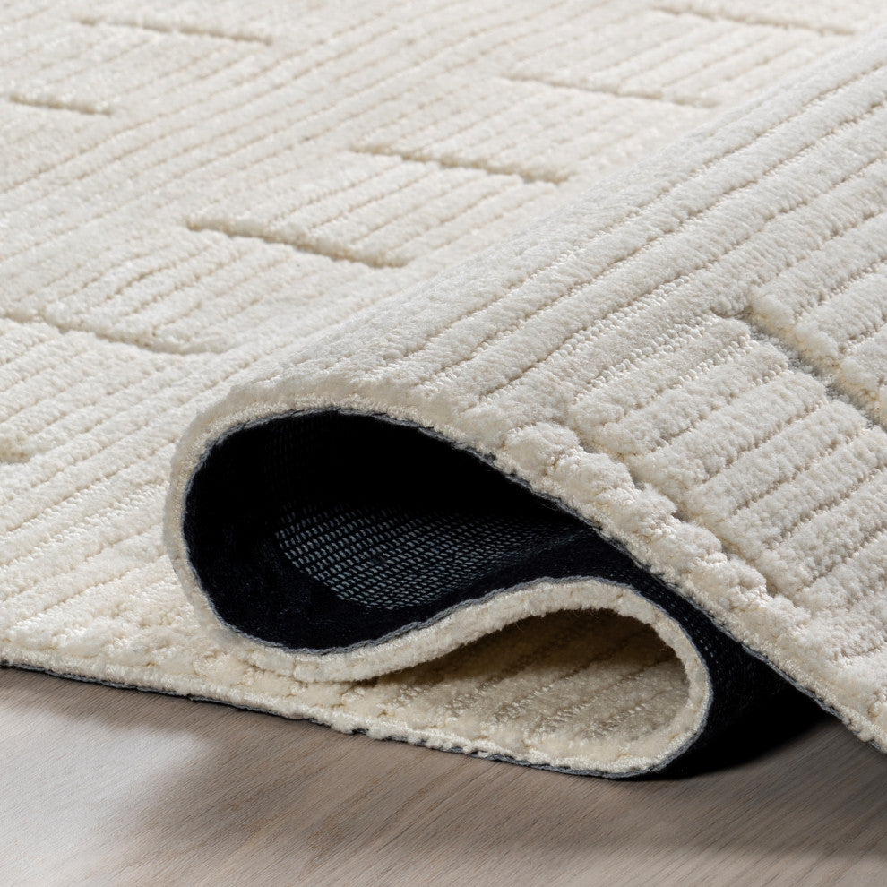 Waverly Wool Area Rug, Ivory 9'x12'