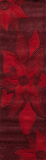 Delhi Hand-Tufted Rug, Red, 2'3"x8' Runner
