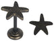 Starfish Drapery Holdback Medallion, Burnt Gold
