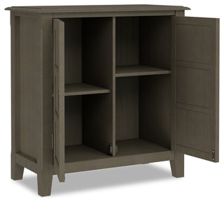 Full product on white background showing interior (doors open).