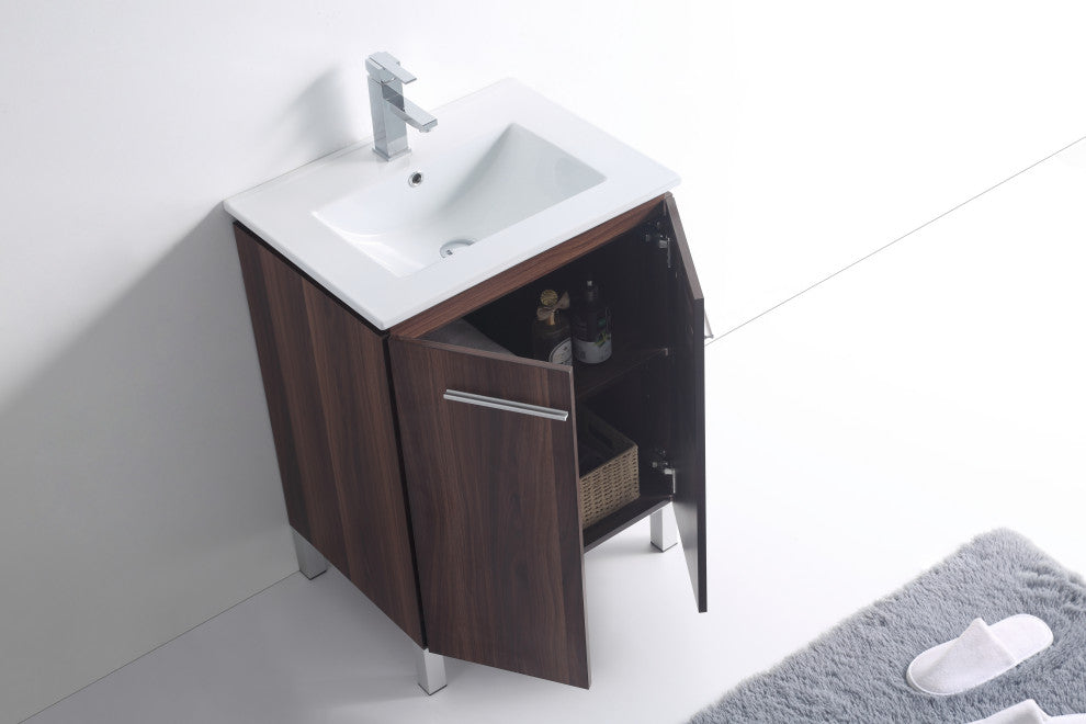 Greenpoint Vanity, 24", Black Walnut