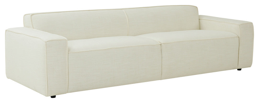 Olafur Upholstered Sofa, Cream Linen