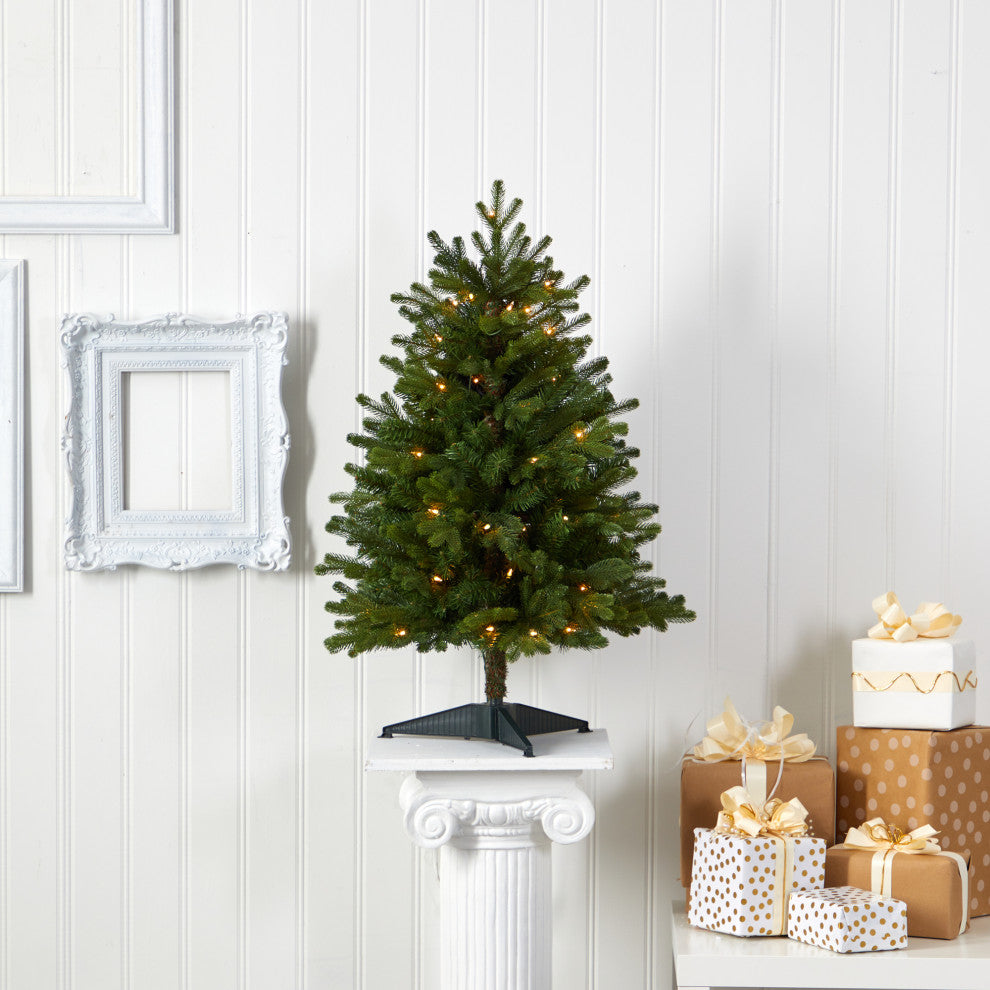 3' Washington Fir Artificial Christmas Tree With 50 Clear Lights
