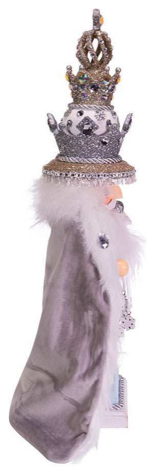 Kurt Adler 18" Hollywood White Fur King Nutcracker