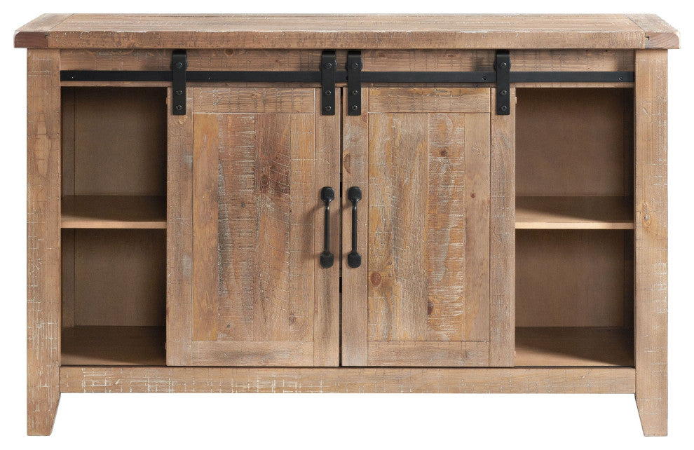 Highland 60" Wide 3-Drawer Sideboard, Sandwash