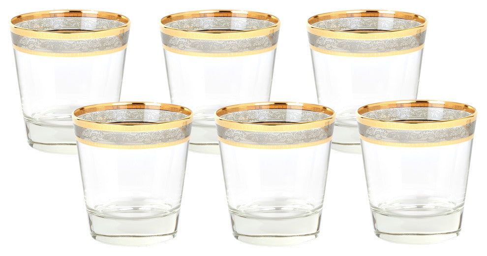Double Old Fashion Set of 6 Melania Collection Smoke