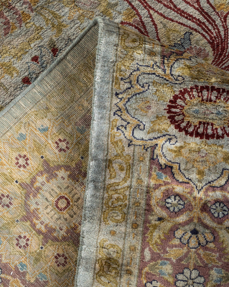 Fine Vibrance, One-of-a-Kind Hand-Knotted Area Rug Gray, 5' 3" x 10' 7"