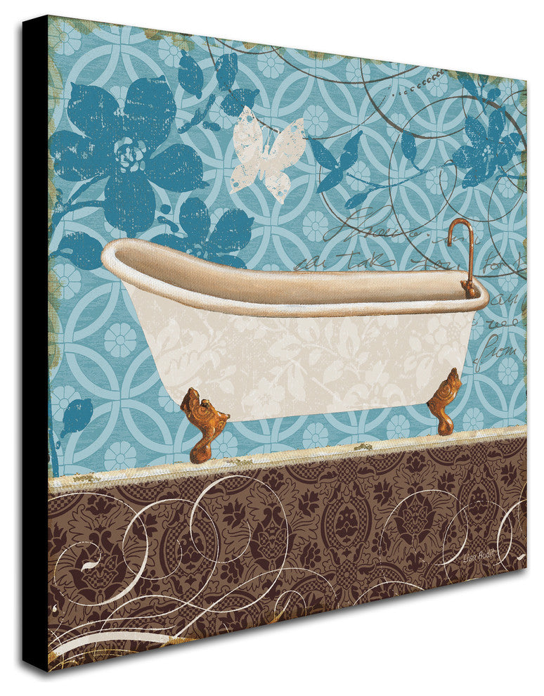 ''Eco Motif Bath I'' Canvas Art by Lisa Audit