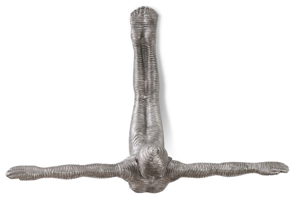 Diving Wall Sculpture, Aluminum, Small