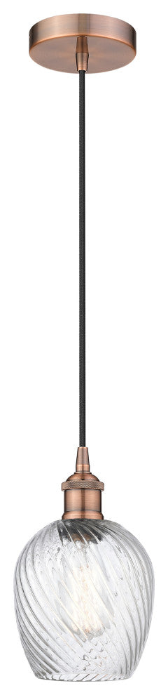 Innovations 616-1P-AC-G292 1-Light Mini Pendant, Antique Copper