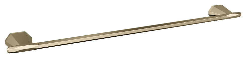 Amerock St. Vincent Contemporary Towel Bar, Golden Champagne, 24" Center-to-Cent