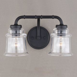 Toledo 2 Light Vanity Matte Black
