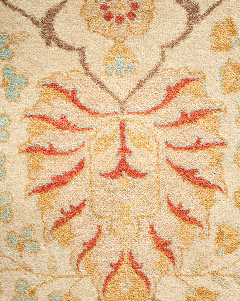 Samara, One-of-a-Kind Hand-Knotted Area Rug Ivory, 8'2"x10'1"