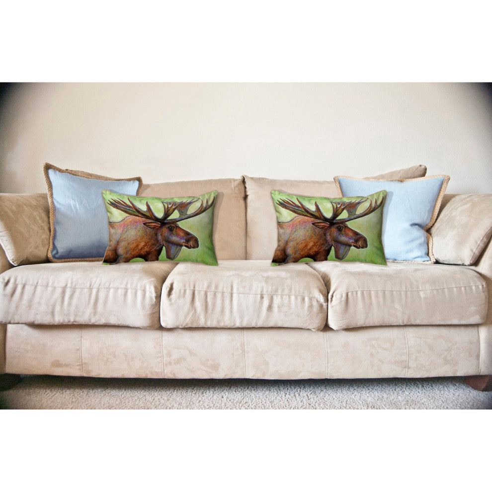 Moose Large Indoor/Outdoor Pillow 16x20