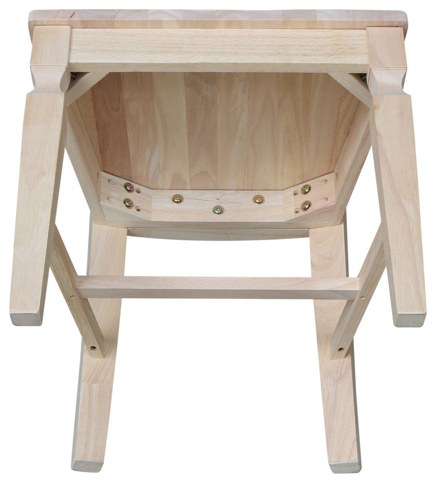 Vista Ladderback Chair - Set of 2 Chairs, Unfinished