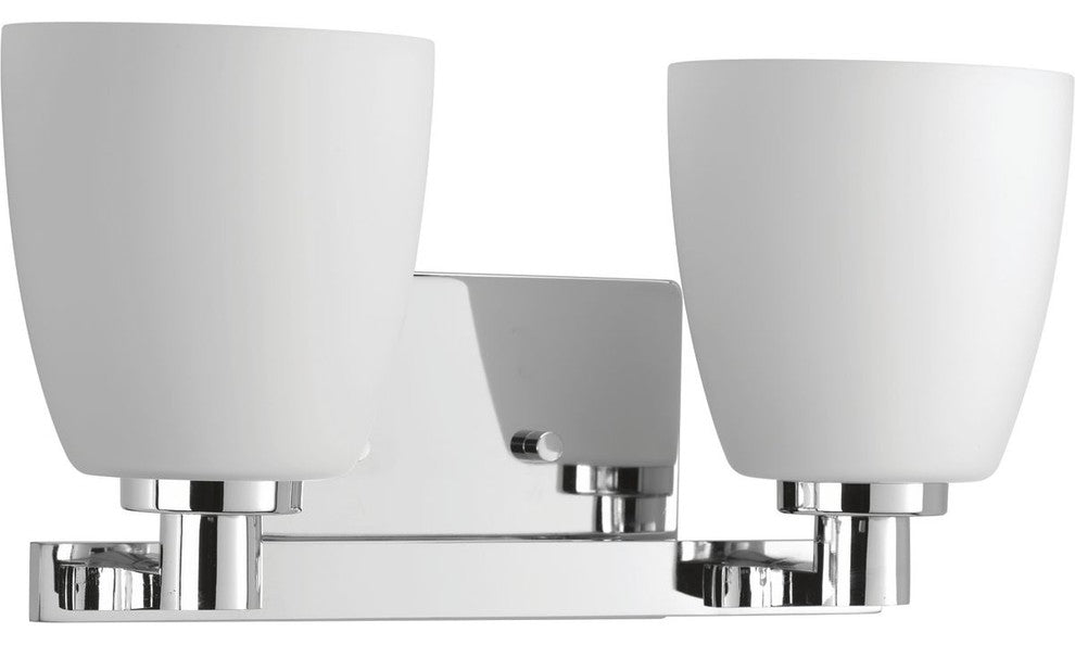 Fleet 2-Light Bath Light, Polished Chrome